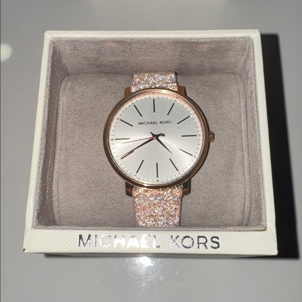 Michael Kors Gold and White Gift Box